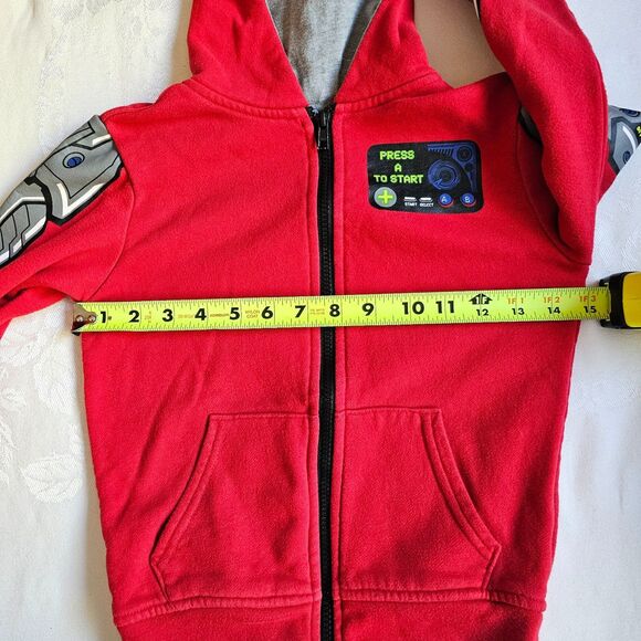 Kids Hoodie w Mask Hood Cool Robot Design Garanimals 365 Kids sz 6 - Picture 4 of 9